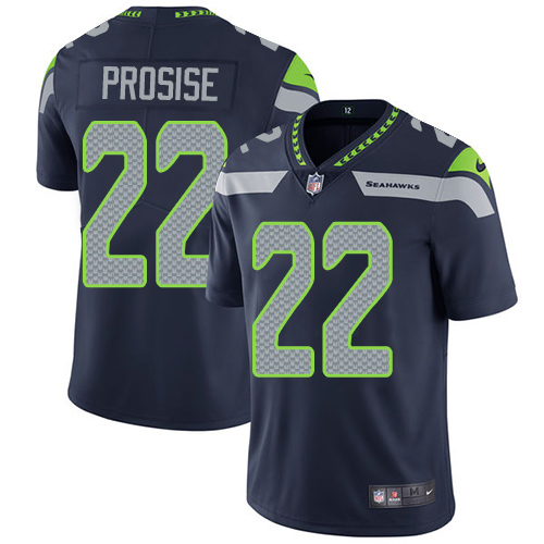 2019 Men Seattle Seahawks #22 Prosise blue Nike Vapor Untouchable Limited NFL Jersey